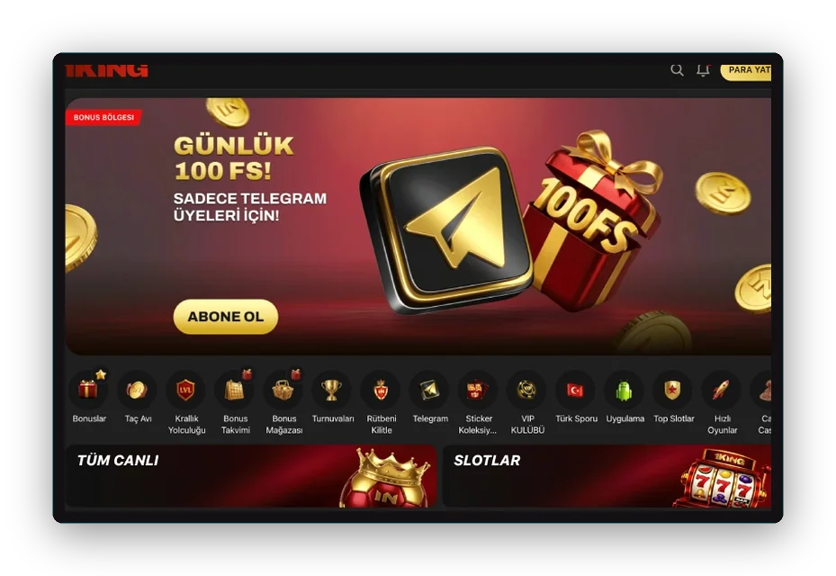 Kâğıt uçak simgesi ve 100 FS yazan hediye kutusu olan Telegram bannerı
