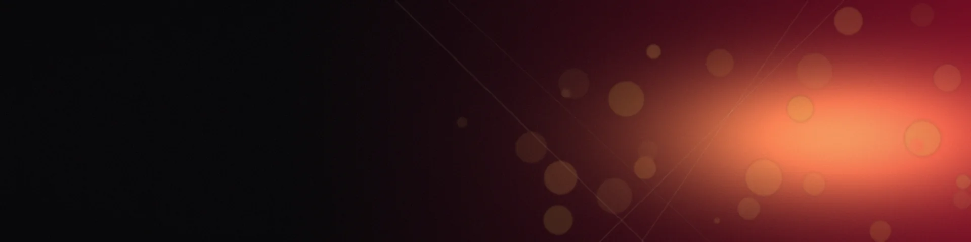 Sağ tarafta yumuşak ışıma olan koyu kırmızı ve altın banner arka planı